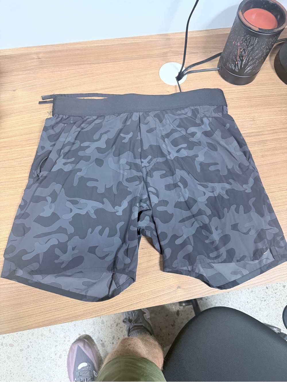 Ten Thousand Men's Gray Camo 5 inch unlined Interval Shorts